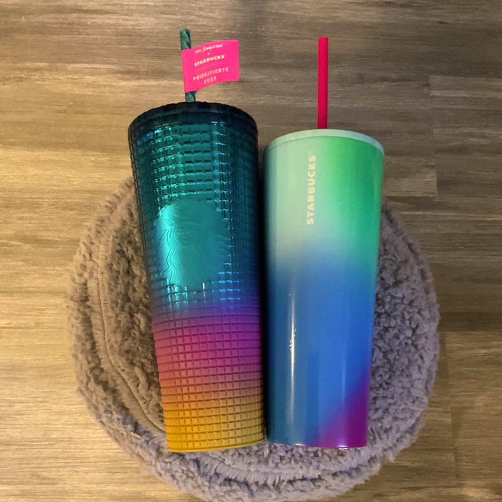 Pride tumbler set style w/ Tim singleton + Starbucks pride 2023 limited edition